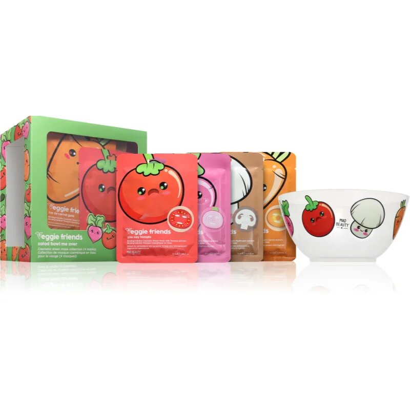 Mad Beauty Veggie Friends set mask iz platna