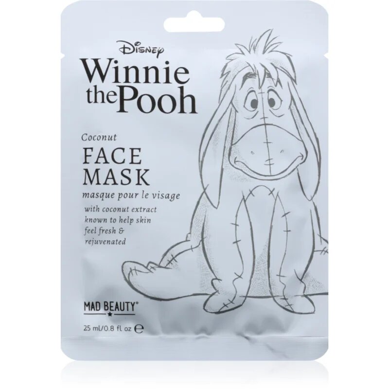 Mad Beauty Winnie The Pooh Eeyore hranilna tekstilna maska 25 ml