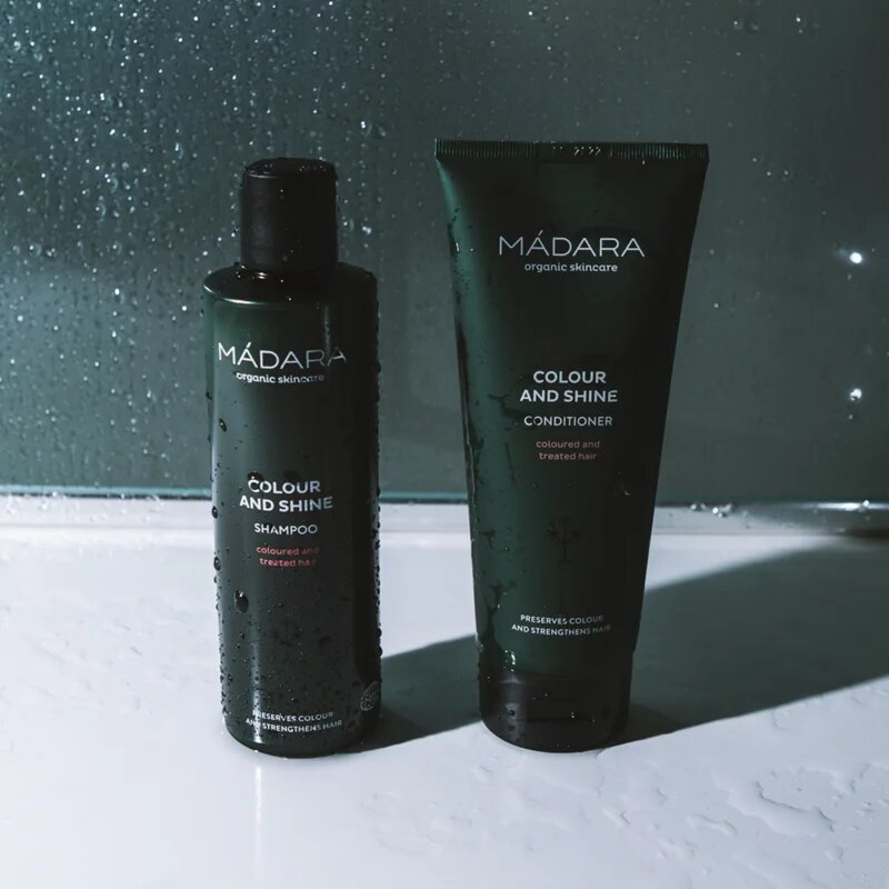 Mádara MÁDARA Colour and Shine posvetlitveni in krepilni šampon za barvane lase 250 ml