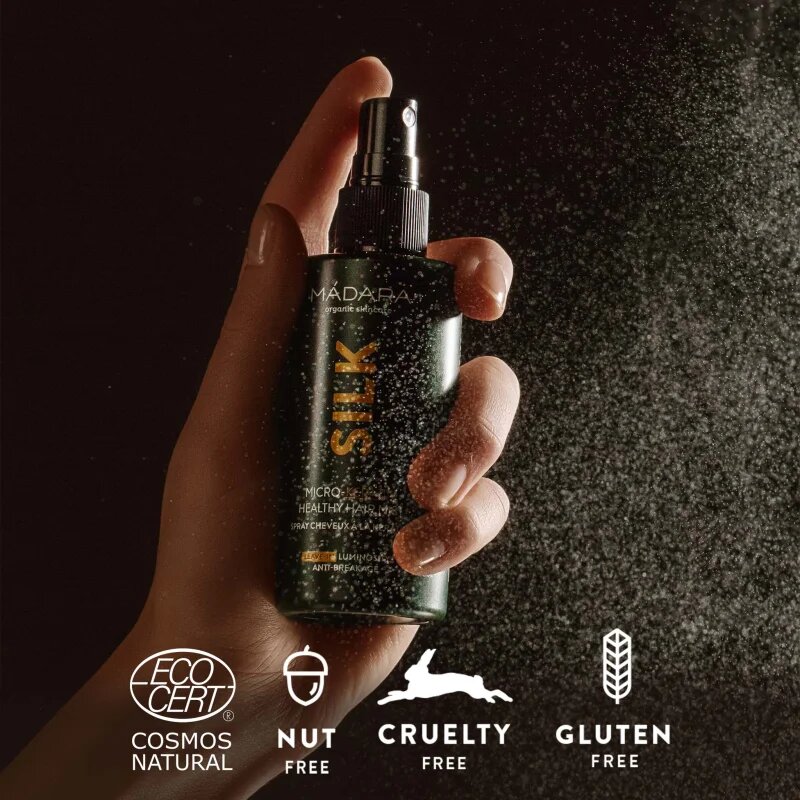 Mádara MÁDARA Silk zaščitna meglica za poškodovane lase 90 ml