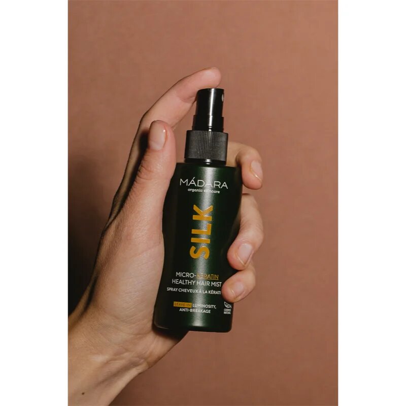 Mádara MÁDARA Silk zaščitna meglica za poškodovane lase 90 ml