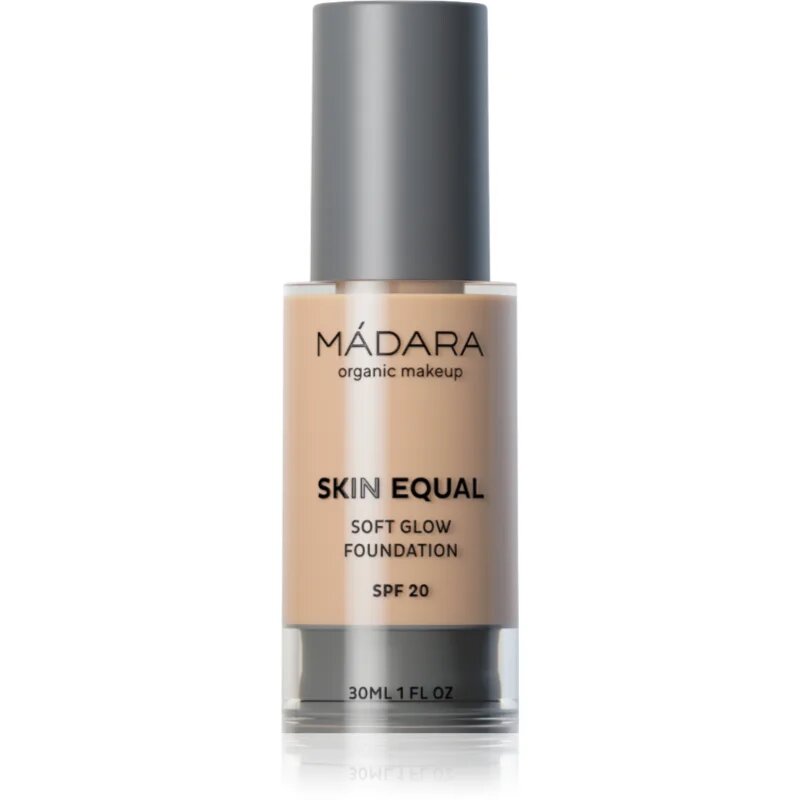 Mádara MÁDARA Skin Equal posvetlitveni tekoči puder za naraven videz SPF 20 odtenek #20 Ivory 30 ml