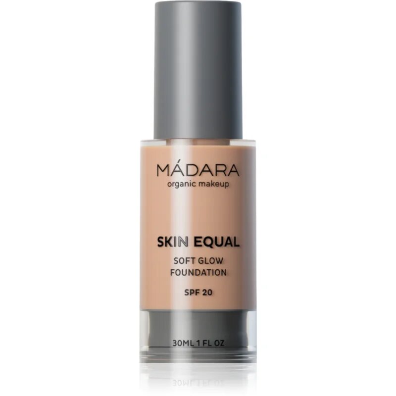 Mádara MÁDARA Skin Equal posvetlitveni tekoči puder za naraven videz SPF 20 odtenek #30 Rose Ivory 30 ml