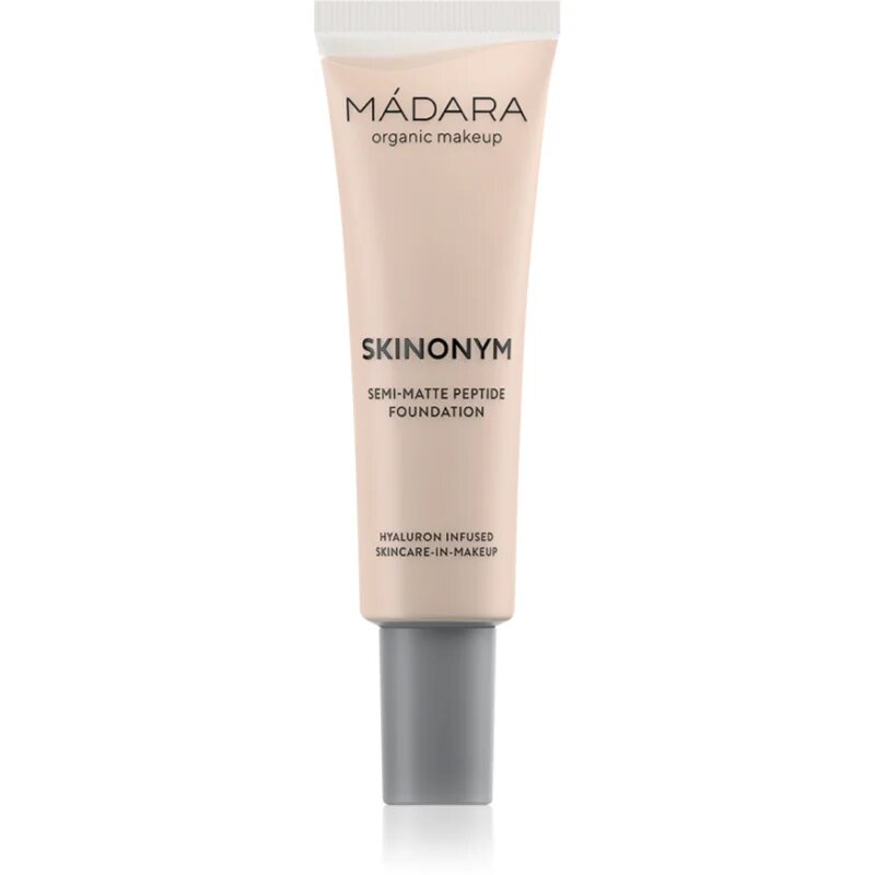 Mádara MÁDARA Skinonym Semi-Matte Peptide dolgoobstojen tekoči puder s peptidi odtenek #25 Linen 30 ml