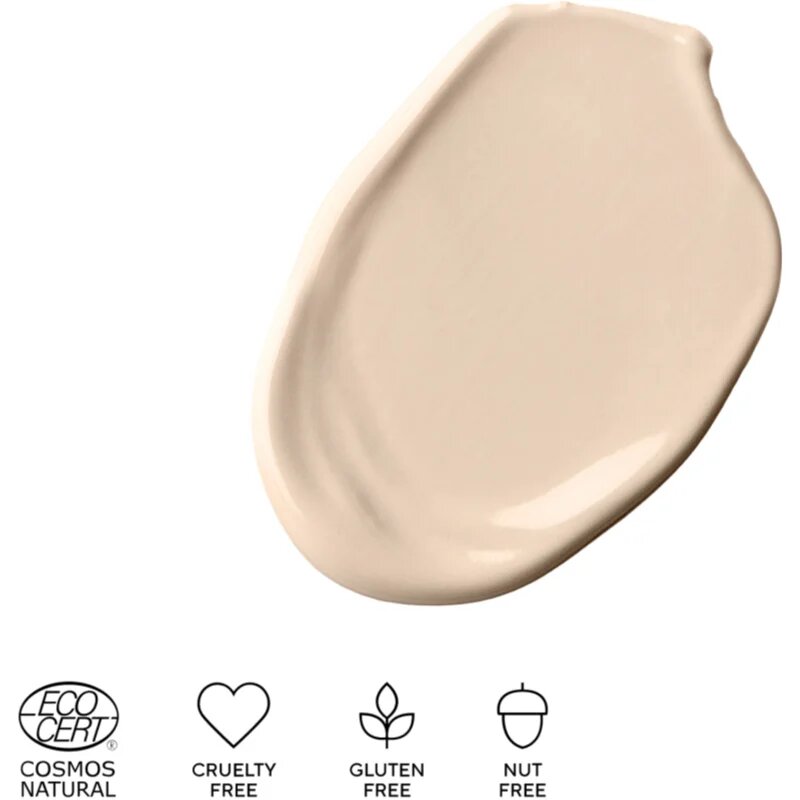 Mádara MÁDARA Skinonym Semi-Matte Peptide dolgoobstojen tekoči puder s peptidi odtenek Porcelain 10 30 ml