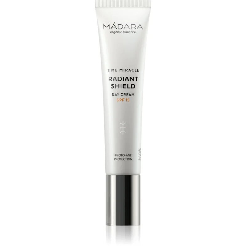 Mádara MÁDARA Time Miracle Radiant Shield posvetlitvena zaščitna krema SPF 15 40 ml