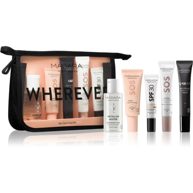 Mádara MÁDARA WHEREVER Travel Set 5-In-1 Potovalni set za popolno polt