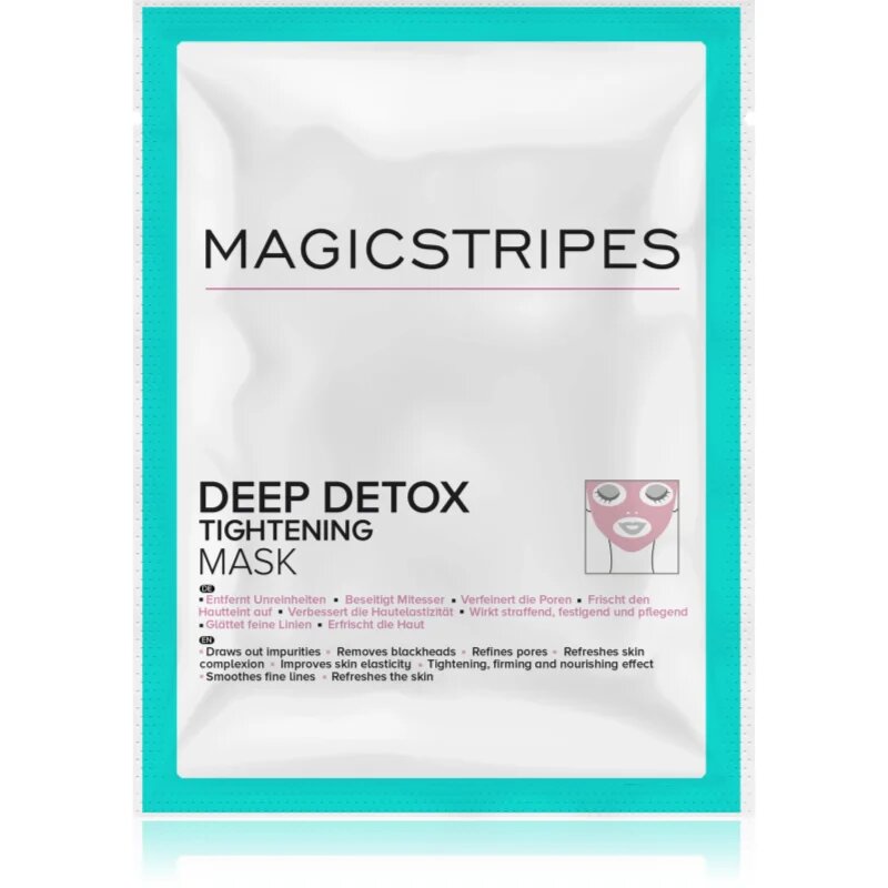 MAGICSTRIPES Deep Detox razstrupljevalna maska z učvrstitvenim učinkom 1 kos