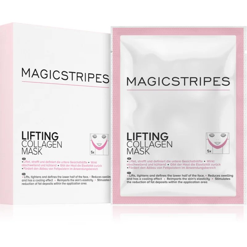 MAGICSTRIPES Lifting Collagen Mask učvrstitvena kolagenska maska 5 kos