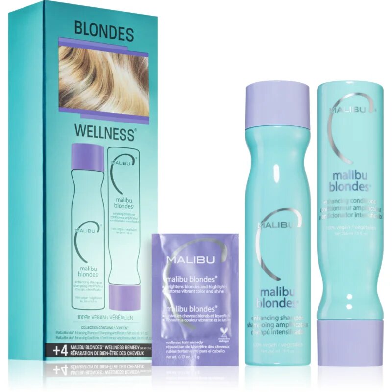 Malibu C Malibu Blondes Collection set za blond lase