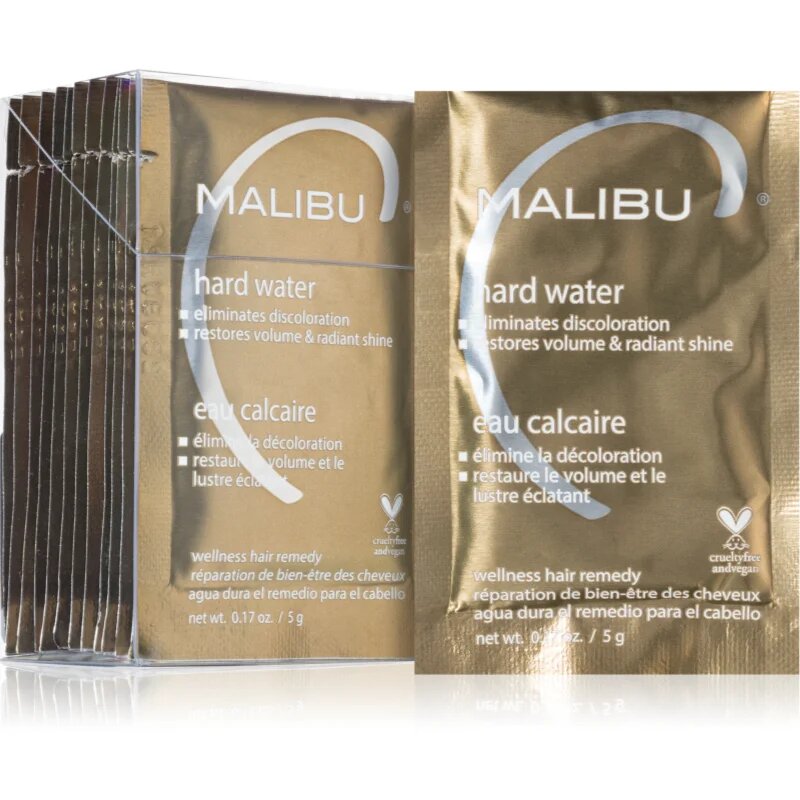 Malibu C Wellness Hair Remedy Hard Water razstrupljevalna kura za lase 12x5 g