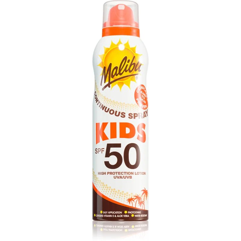 Malibu Continuous Spray krema za sončenje SPF 50 175 ml