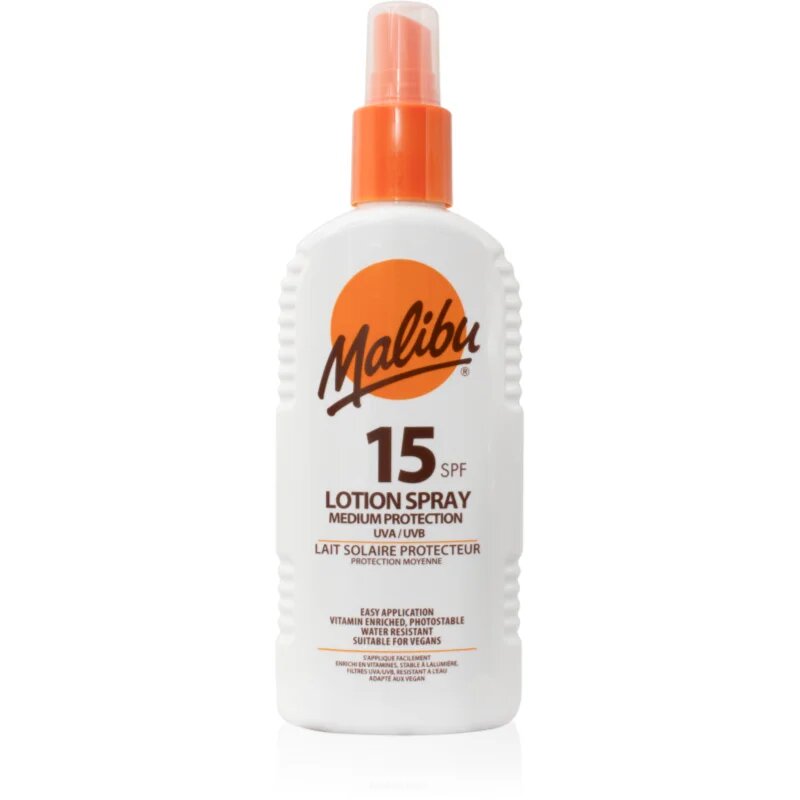 Malibu Lotion Spray Medium Protection zaščitno pršilo SPF 15 200 ml