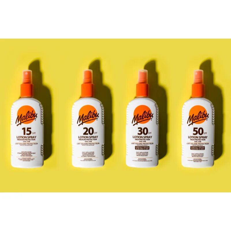 Malibu Lotion Spray Medium Protection zaščitno pršilo SPF 15 200 ml