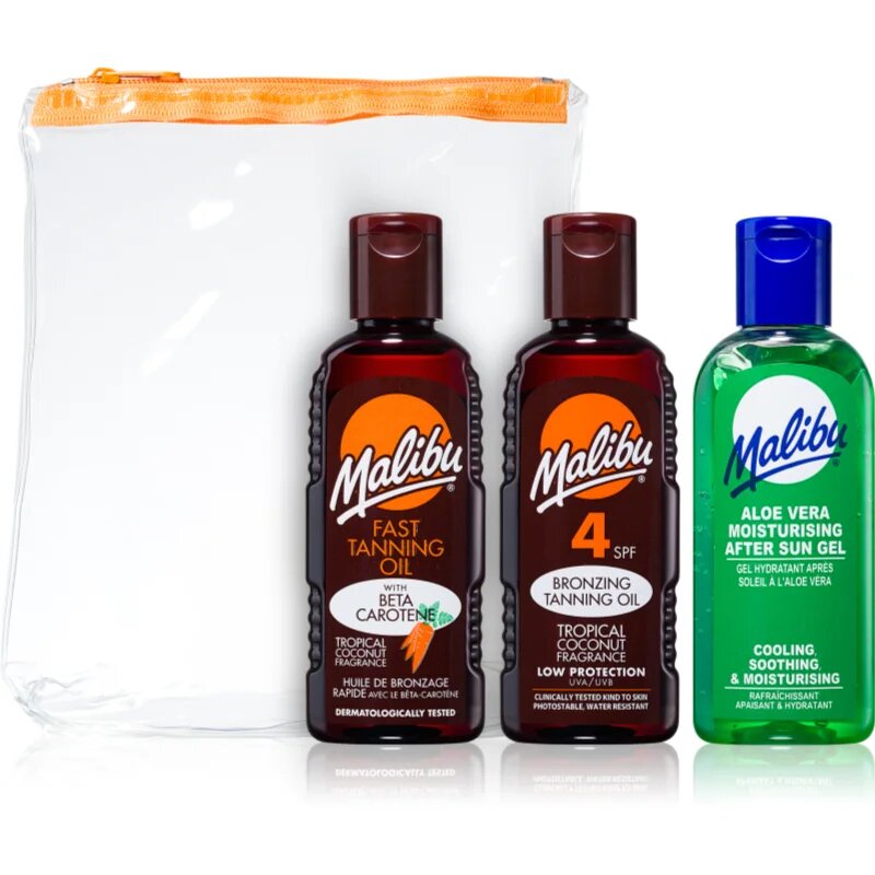 Malibu Travel Set darilni set za sončenje