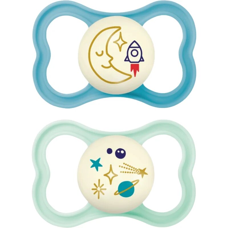 MAM Air Night 16m+ duda Turquoise/ Mint 2 kos