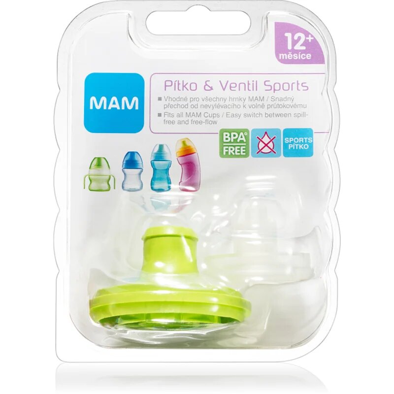 MAM Baby Bottles Spout & Valve Sports set za otroke 12m+ 1 kos
