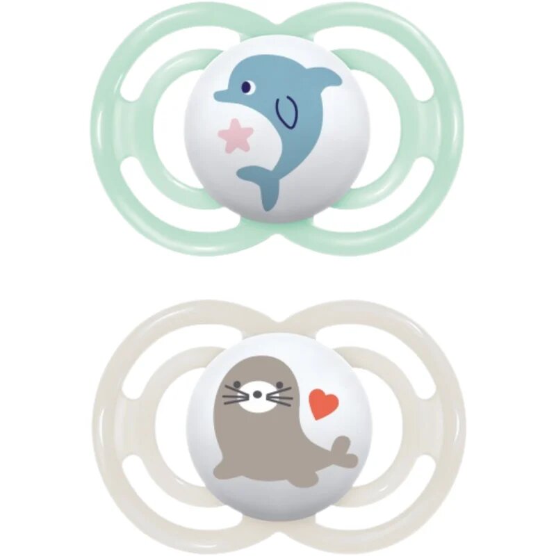 MAM Perfect 6+ months duda Mint/ Grey 2 kos