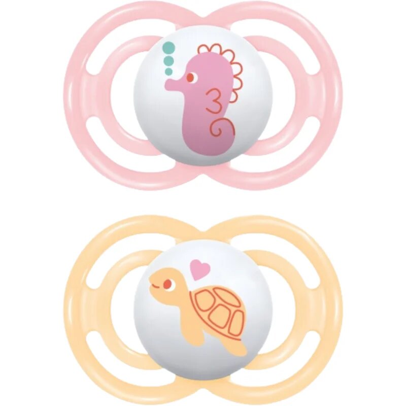 MAM Perfect 6m+ duda Pink/ Orange 2 kos