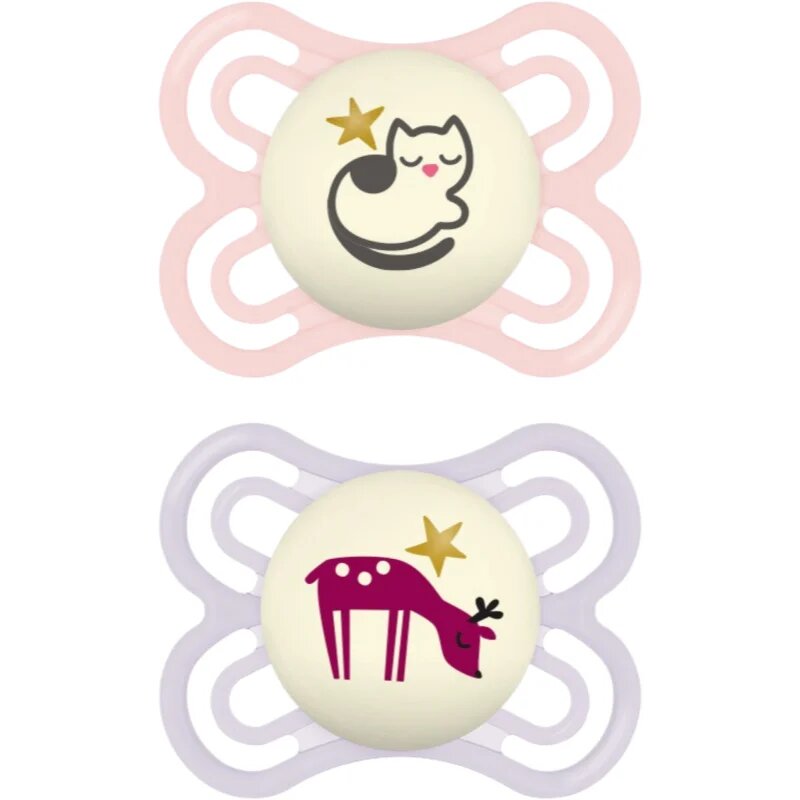 MAM Perfect Night 0+ months duda Pink/ Purple 2 kos