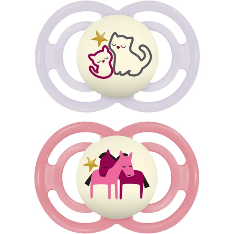 MAM Perfect Night 6m+ duda Purple/ Pink 2 kos