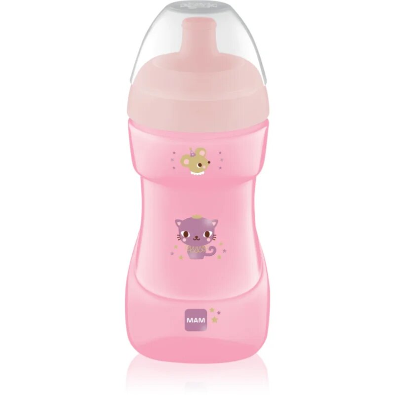 MAM Sports Cup steklenička za otroke Pink 1 kos