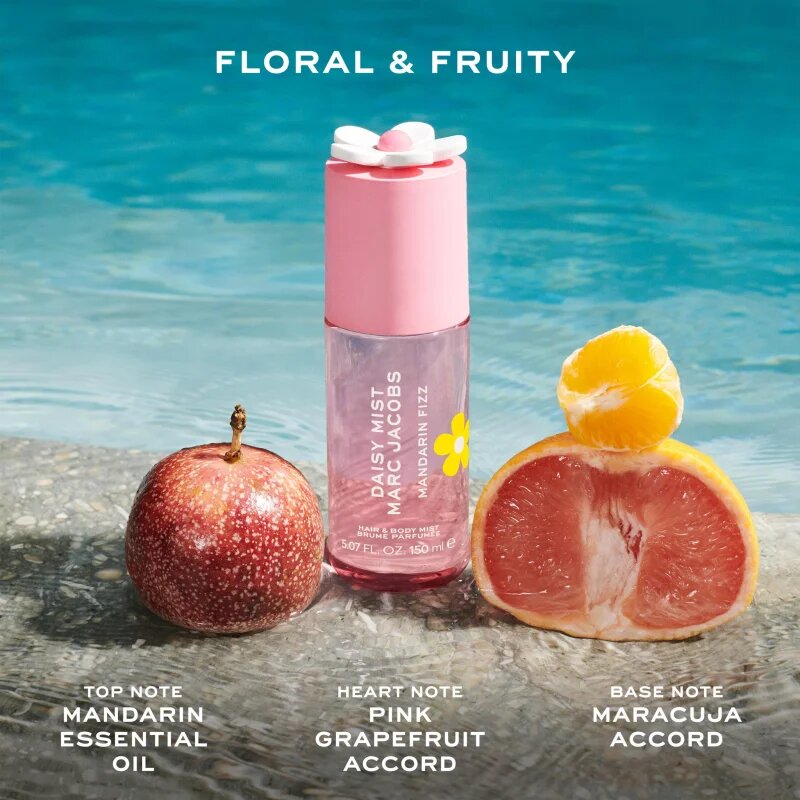 Marc Jacobs Daisy Mist Mandarin Fizz odišavljeno pršilo za telo in lase za ženske 150 ml
