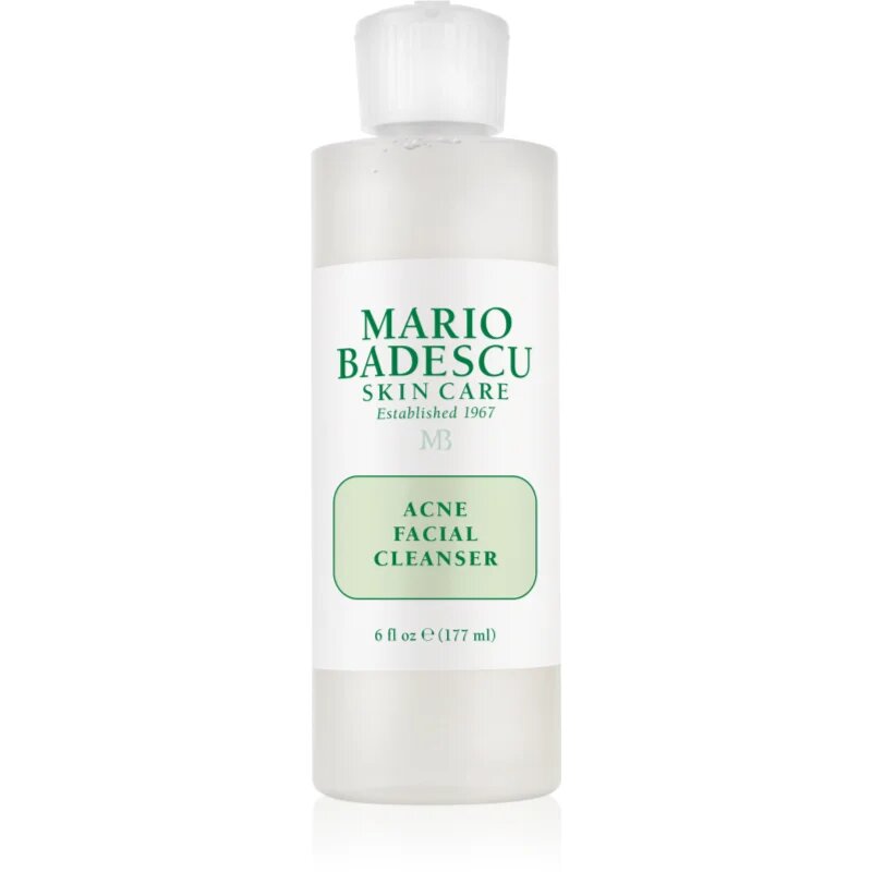 Mario Badescu Acne Facial Cleanser čistilni gel za mastno k aknam nagnjeno kožo 177 ml
