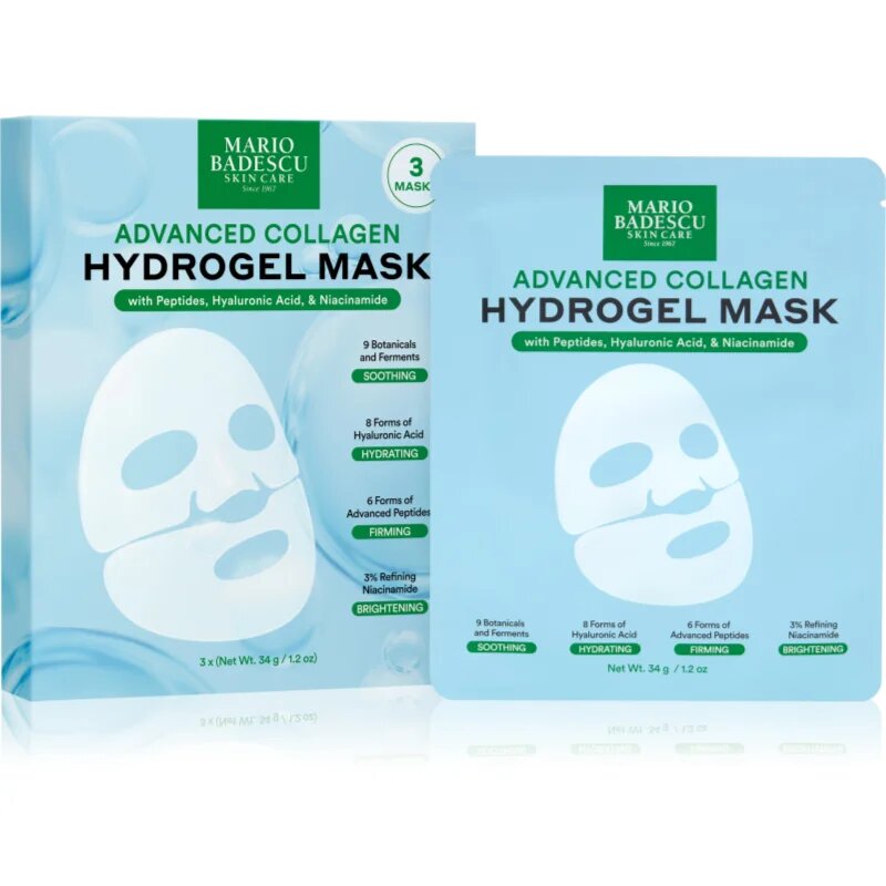 Mario Badescu Advanced Collagen set mask za obraz 3 kos