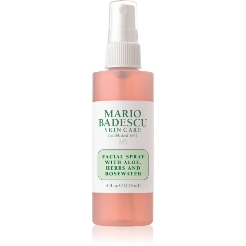 Mario Badescu Facial Spray with Aloe Herbs and Rosewater meglica za tonizacijo obraza za osvetljevanje kože in hidratacijo 118 ml