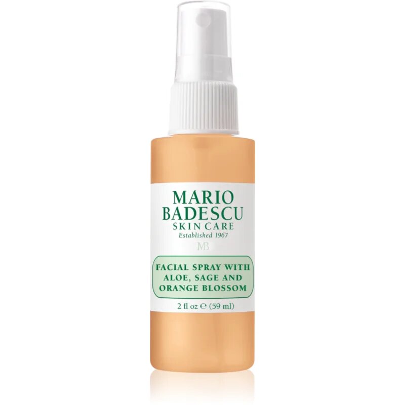Mario Badescu Facial Spray with Aloe Sage and Orange Blossom energijska vlažilna meglica za obraz 59 ml