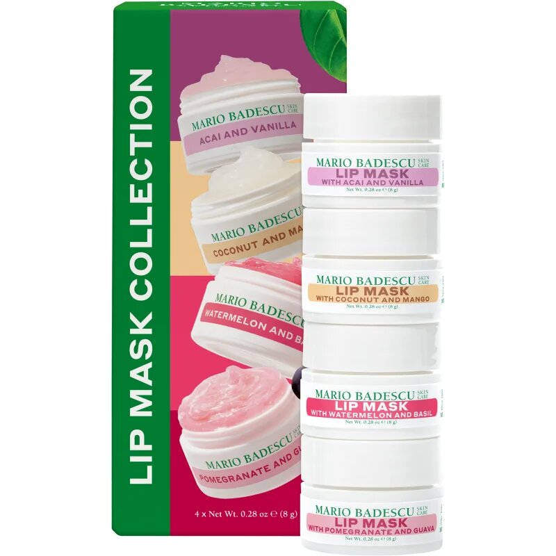Mario Badescu Lip Mask Collection vlažilna maska za ustnice darilni set 4x8 ml