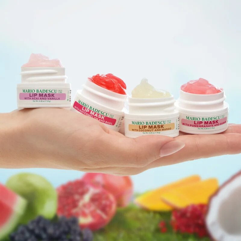 Mario Badescu Lip Mask Collection vlažilna maska za ustnice darilni set 4x8 ml
