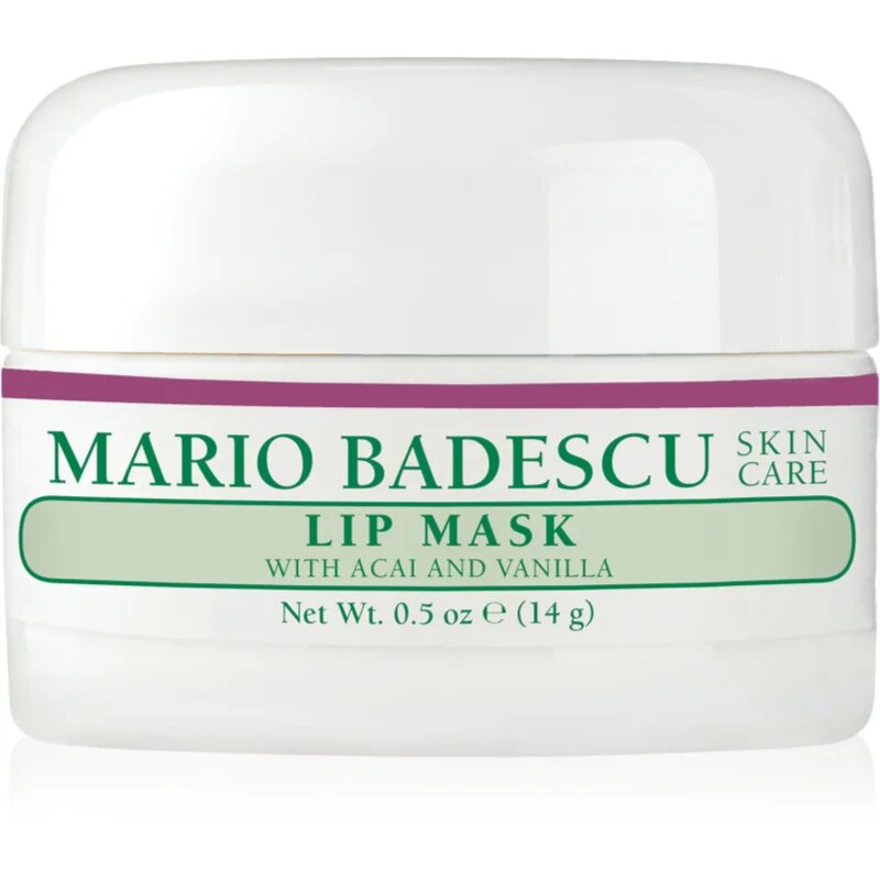 Mario Badescu Lip Mask with Acai and Vanilla maska za spanje za ustnice 14 g