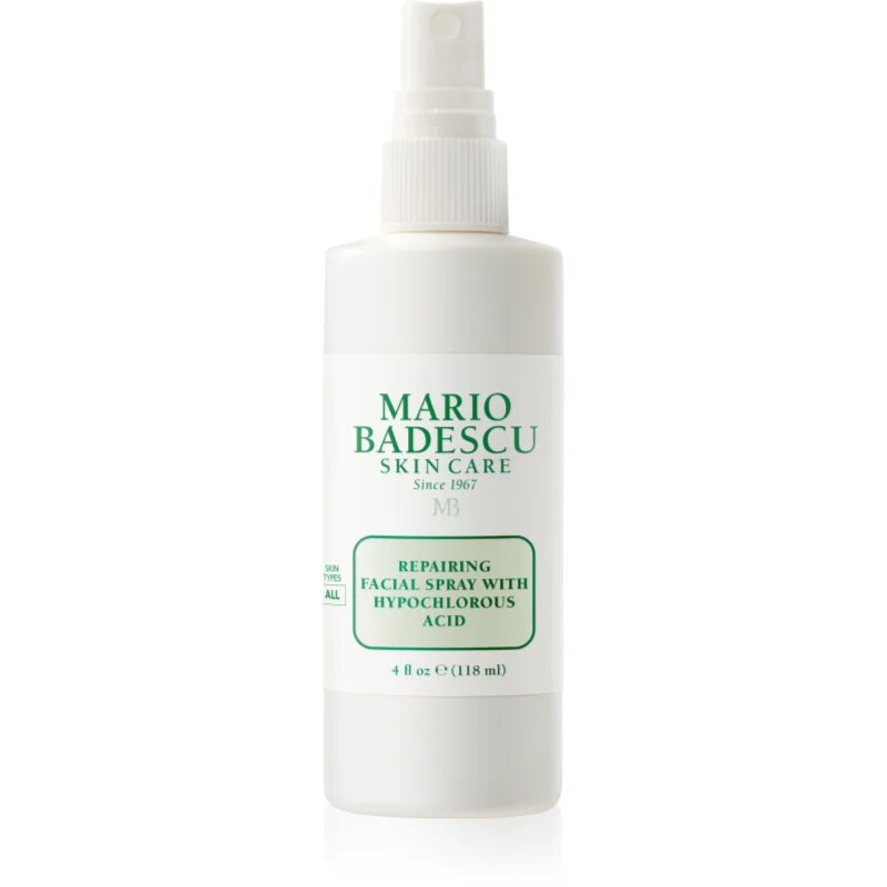 Mario Badescu Repairing Facial Spray With Hypochlorous Acid obnovitveno pršilo za obraz za pomiritev kože 118 ml