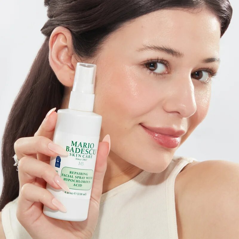 Mario Badescu Repairing Facial Spray With Hypochlorous Acid obnovitveno pršilo za obraz za pomiritev kože 118 ml