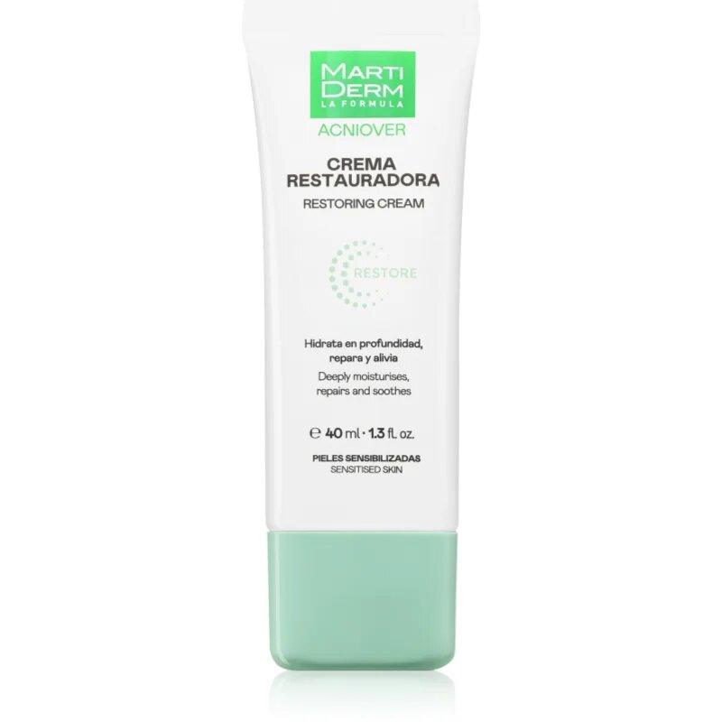 Martiderm Acniover Restoring Cream regeneracijska krema za obraz s prebiotiki 40 ml