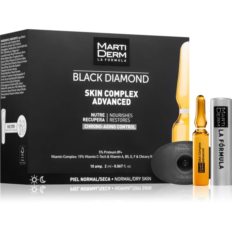 Martiderm Black Diamond Skin Complex Advanced ampulice za utrujeno kožo 10x2 ml
