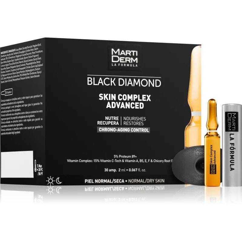 Martiderm Black Diamond Skin Complex Advanced ampulice za utrujeno kožo 30x2 ml