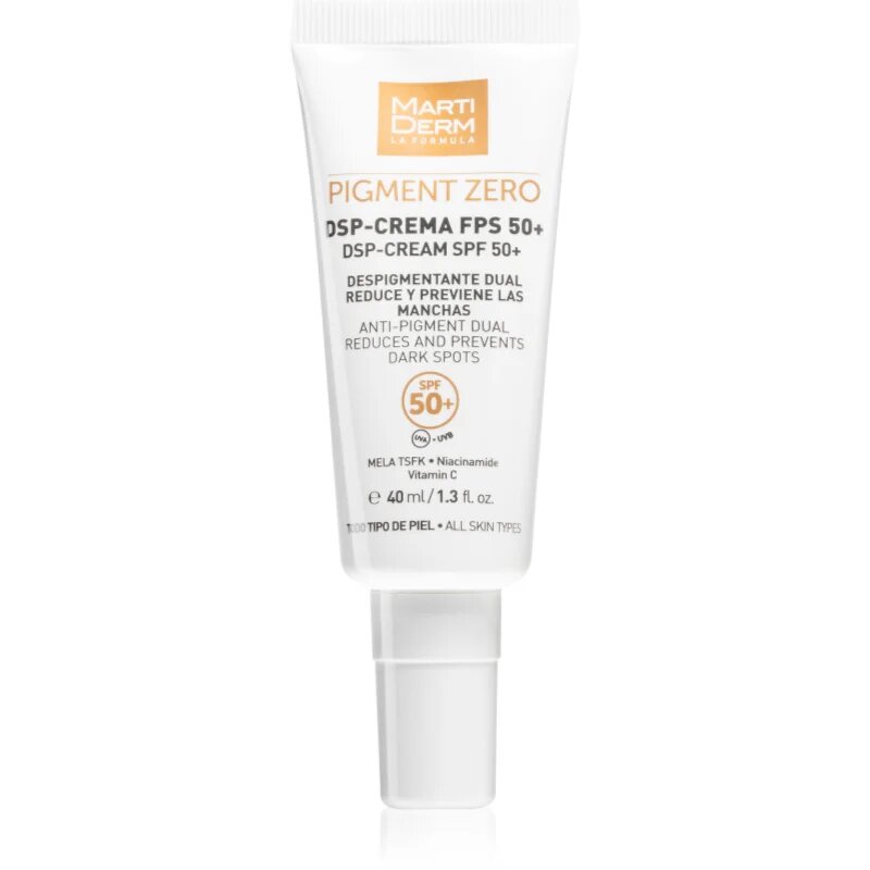 Martiderm Pigment Zero DSP-Cream dnevna krema proti pigmentnim madežem SPF 50+ 40 ml