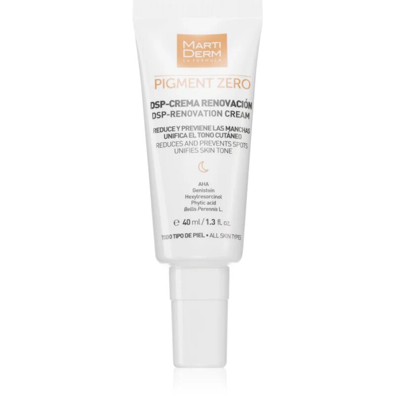 Martiderm Pigment Zero DSP-Cream nočna krema proti pigmentnim madežem 40 ml