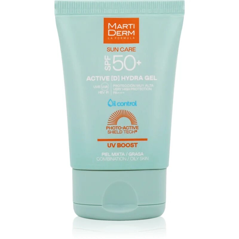 Martiderm Sun Care Active D Hydra Gel gel-krema za sončenje za obraz 50 ml