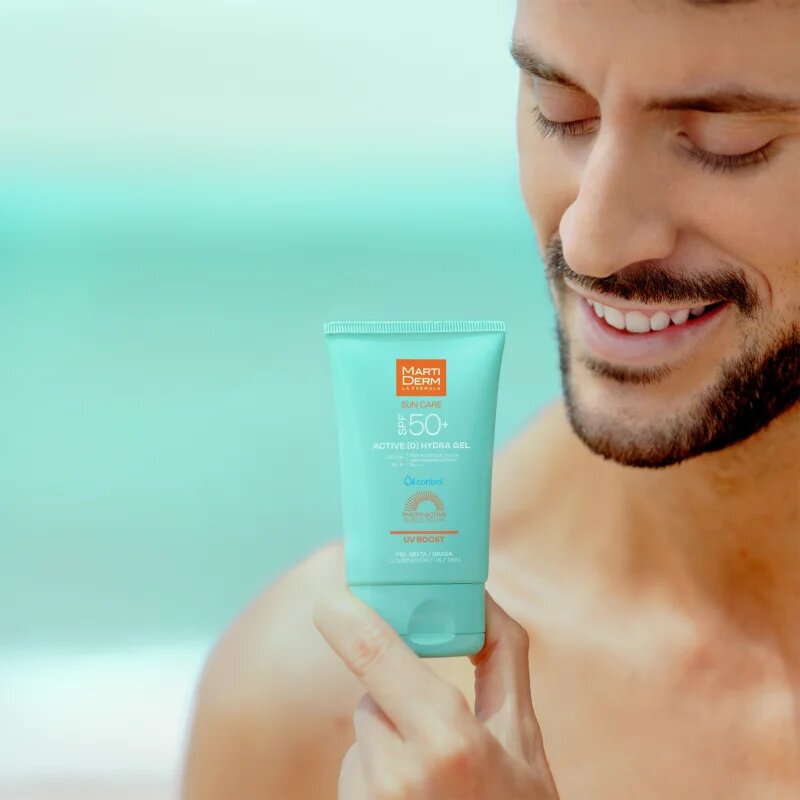 Martiderm Sun Care Active D Hydra Gel gel-krema za sončenje za obraz 50 ml