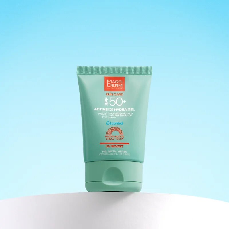 Martiderm Sun Care Active D Hydra Gel gel-krema za sončenje za obraz 50 ml