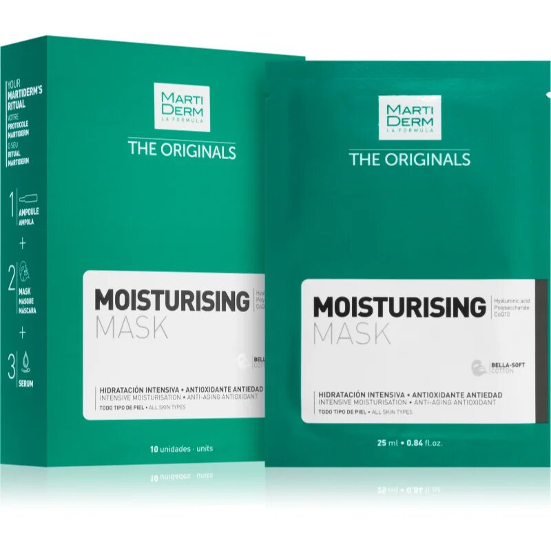 Martiderm The Originals Anti-Aging vlažilna maska za obraz 10 kos