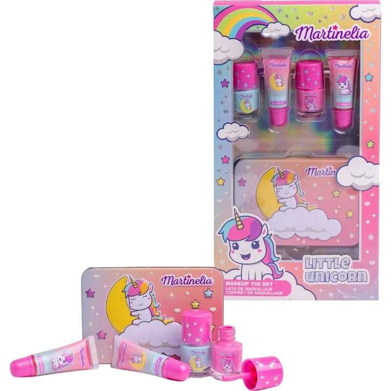 Martinelia Little Unicorn Makeup Tin Set darilni set za otroke