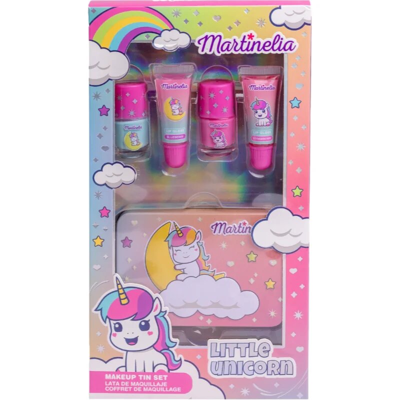 Martinelia Little Unicorn Makeup Tin Set darilni set za otroke