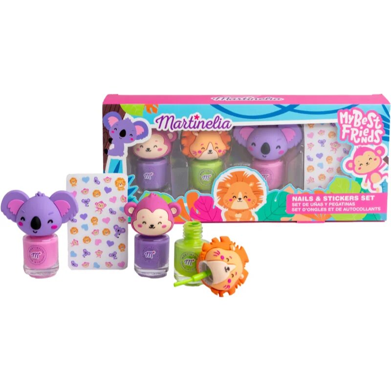 Martinelia My Best Friends Nails & Stickers Set set za otroke