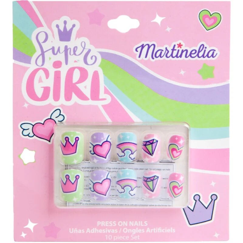 Martinelia Super Girl Nails umetni nohti za otroke 10 kos