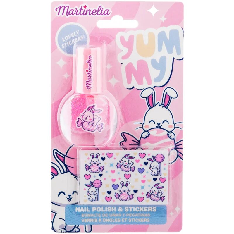 Martinelia Yummy Polish & Stickers set za otroke 1 kos